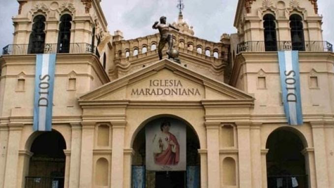 Iglesia Maradona atau Gereja Maradona, agama baru dari pemuja Diego Maradona