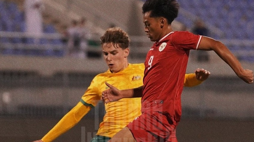 Timnas Indonesia U-17 melawan Australia.