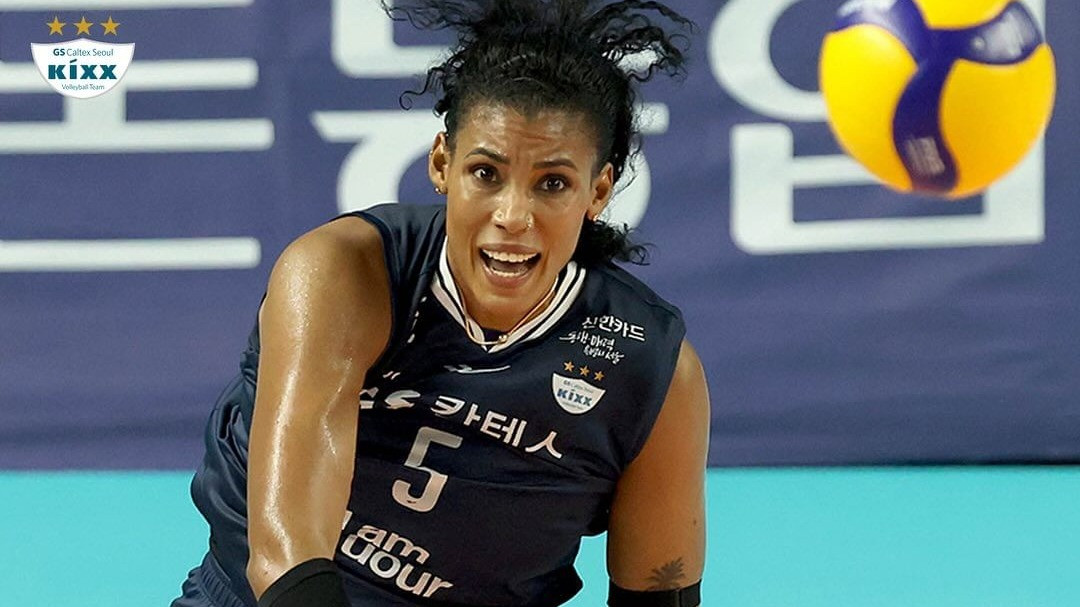 Gyselle Silva pemain andalan GS Caltex di Liga Voli Korea 2024-2025.