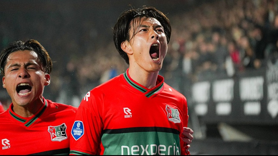 Koki Ogawa, rekan setim Calvin Verdonk di NEC Nijmegen