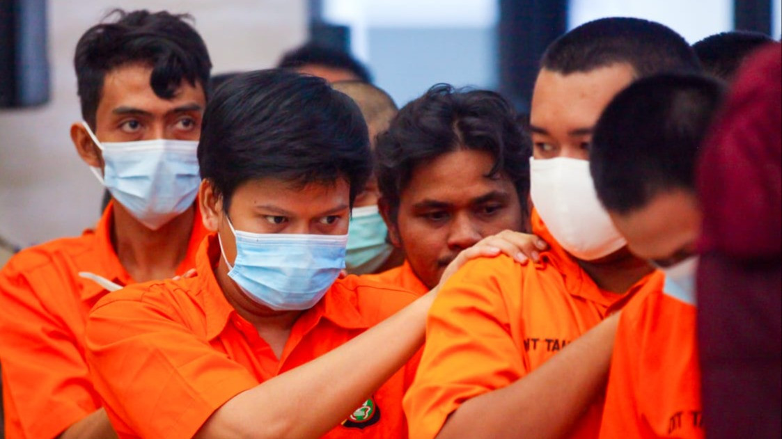 Para tersangka Jaringan Narkoba Internasional