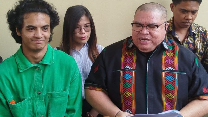 Vadel Badjideh dan Razman Arif Nasution di Polda Metro Jaya
