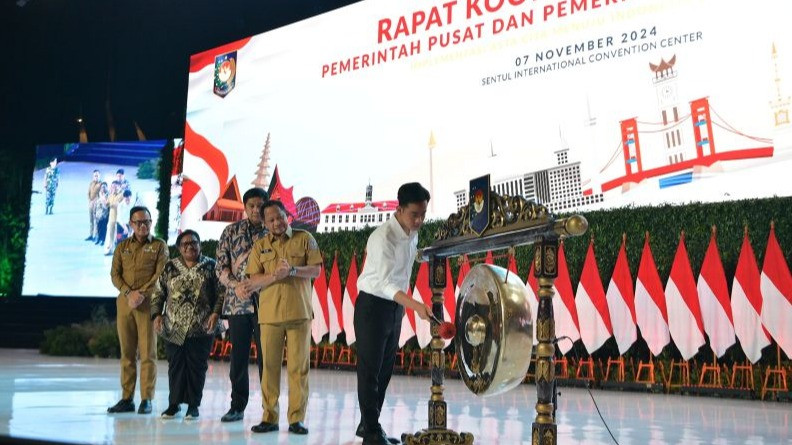 Wapres Gibran Rakabuming Raka di Rakornas Pemerintah Pusat dan Pemerintah Daerah 2024