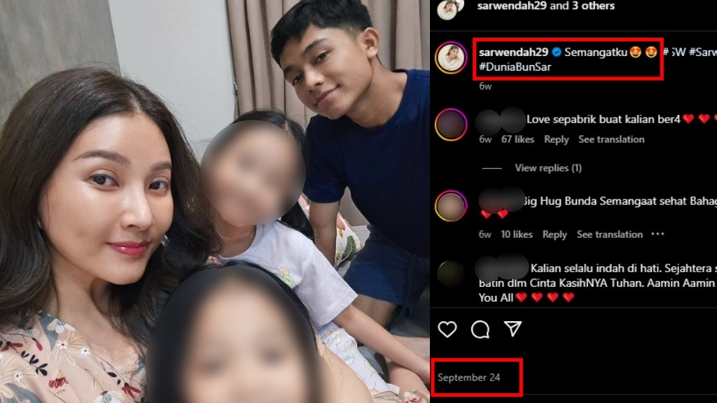 Unggahan Sarwendah di Instagram pribadinya, tepat di hari perceraiannya dengan Ruben Onsu