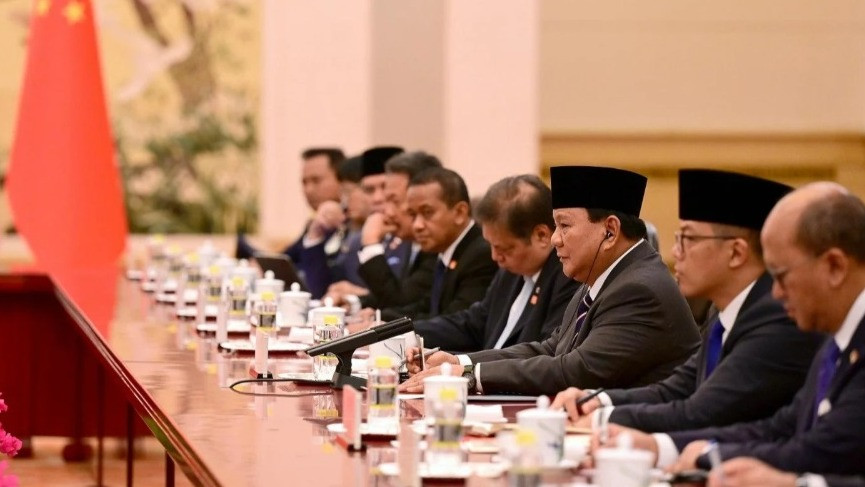 Prabowo sedang bertemu dengan Xi Jinping pada Senin (11/11/2024)