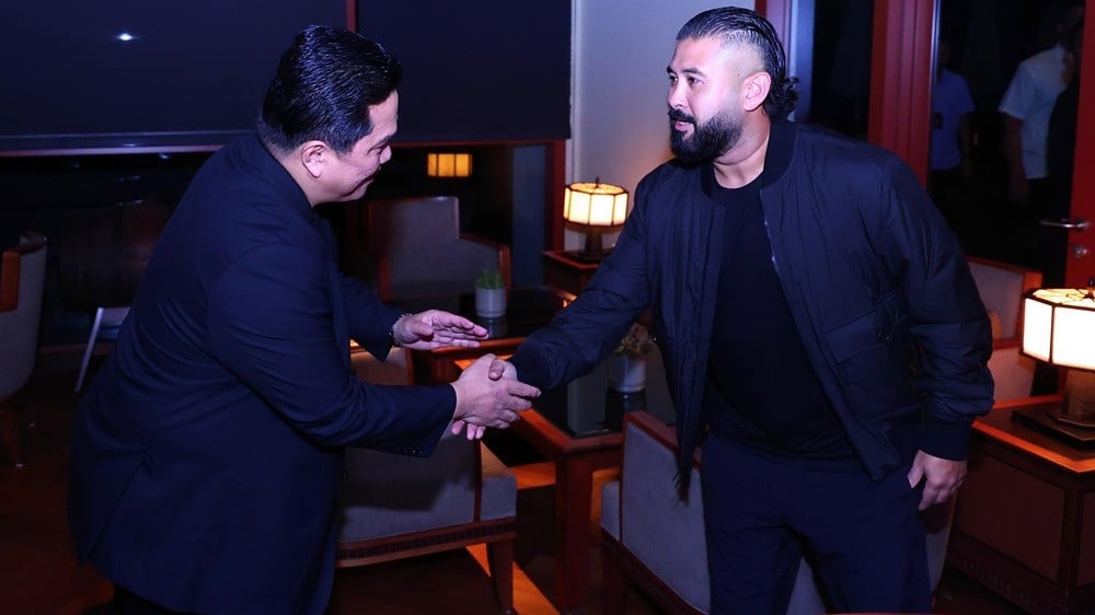 Ketua Umum PSSI Erick Thohir temui Tunku Ismail Idris selaku pemilik JDT