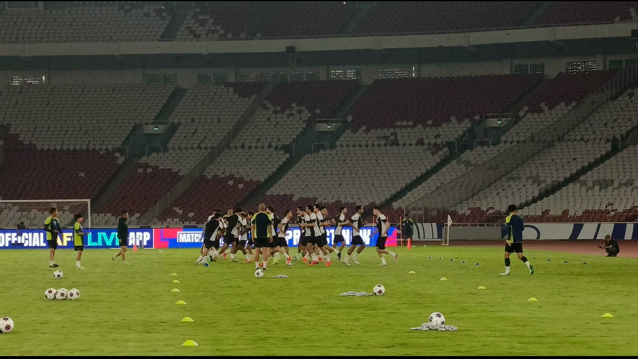 Kondisi Terkini Rumput Stadion GBK Jelang Laga Timnas Indoensia Vs Jepang