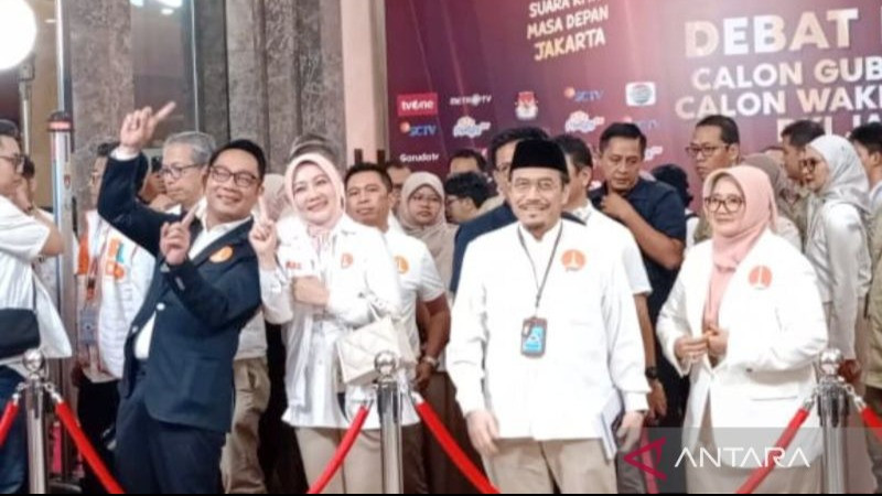 Ridwan Kamil-Suswono di debat terakhir Pilkada Jakarta 2024