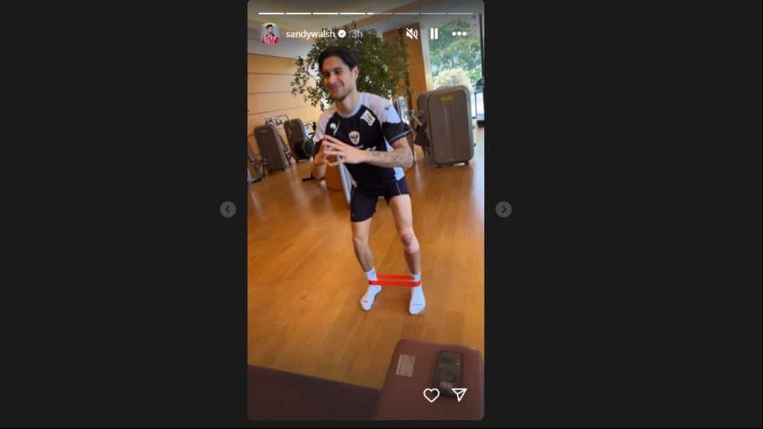 Kevin Diks dalam Instagram story eksklusif Sandy Walsh