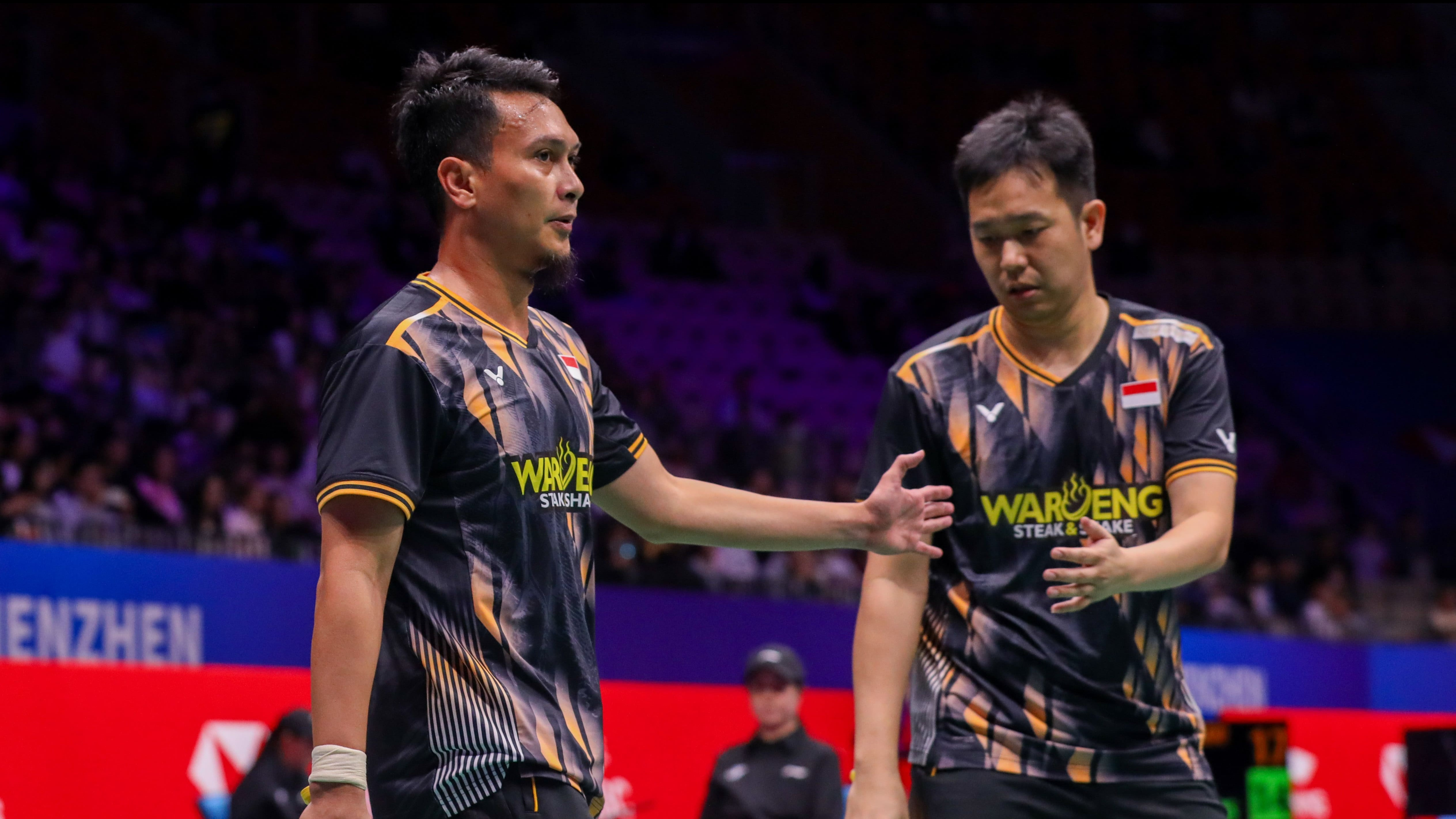 Pasangan ganda putra Indonesia, Mohammad Ahsan/Hendra Setiawan.