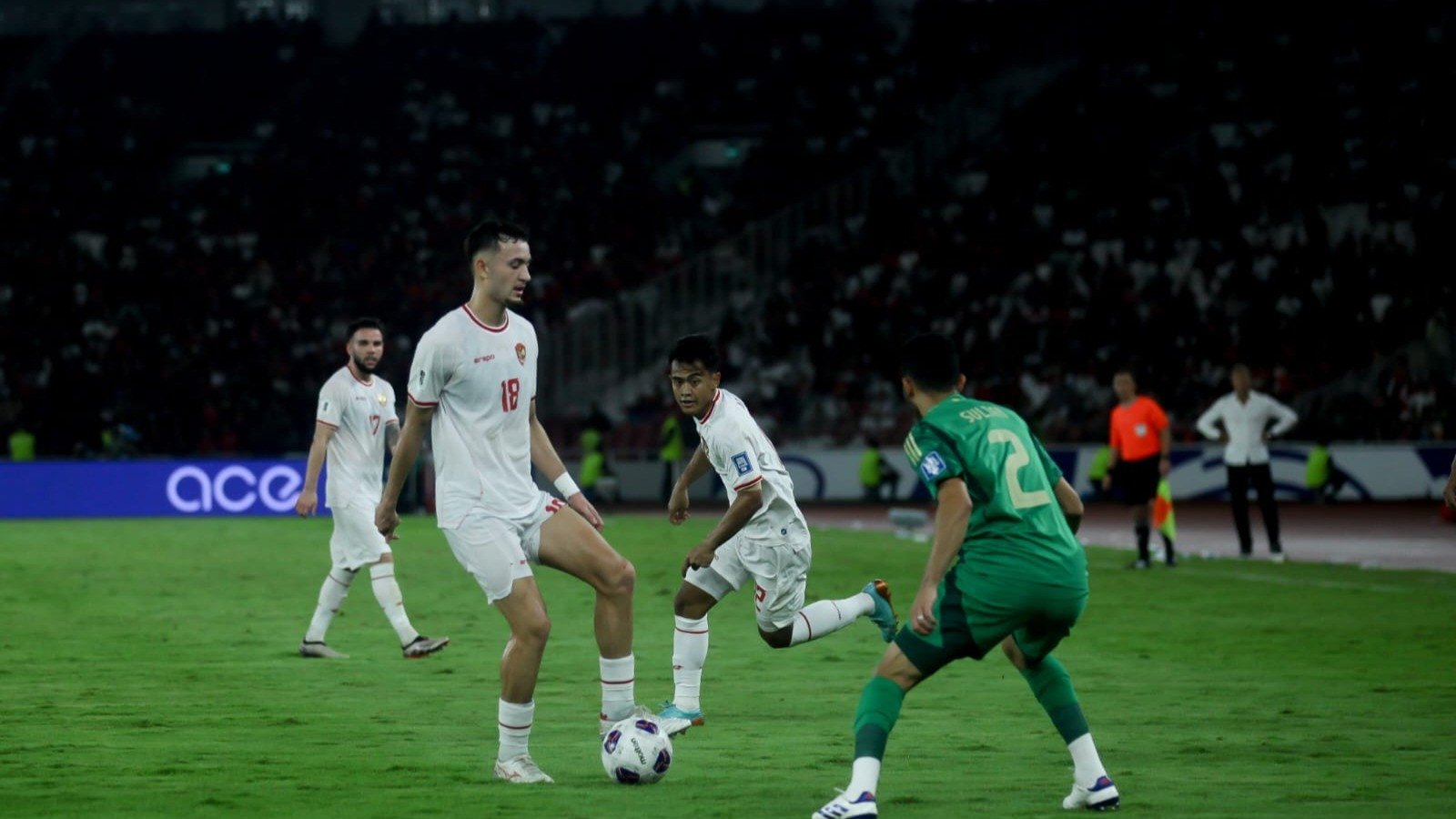 Pertandingan Timnas Indonesia Vs Timnas Arab Saudi di SUGBK pada laga Kualifikasi Piala Dunia 2026