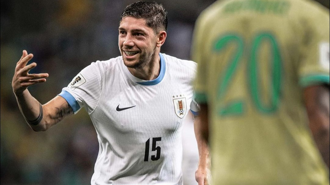 Pemain Uruguay Federico Valverde di Kualifikasi Piala Dunia 2026