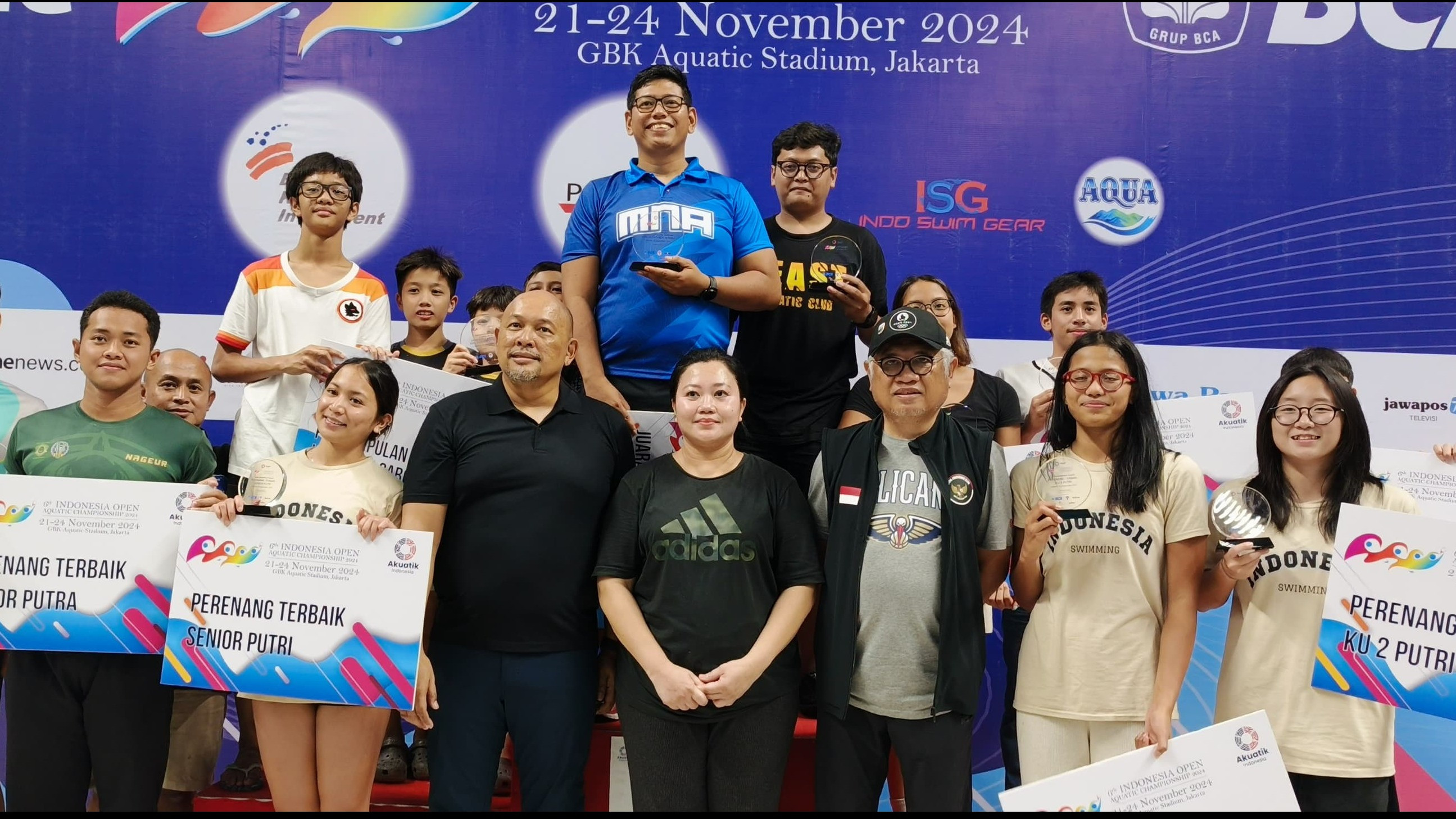 Millennium Aquatic Jakarta sebagai peraih gelar juara umum 6th Indonesia Open Aquatic Championship (IOAC) 2024