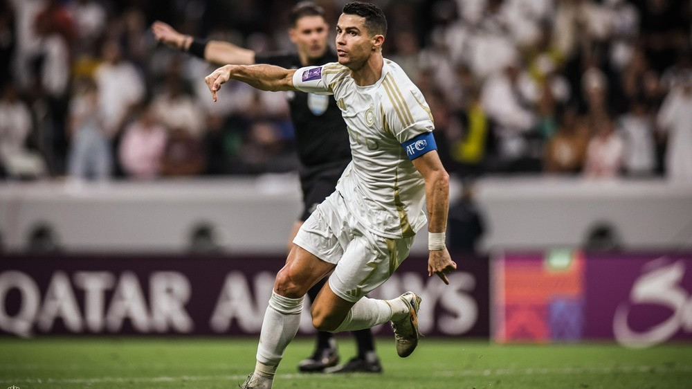 Cristiano Ronaldo cetak dwigol saat Al Nassr kandaskan Al Gharafa