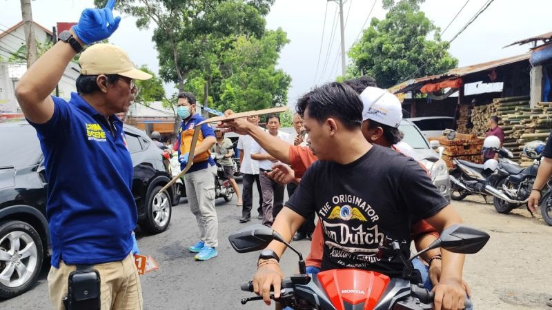 Pra rekonstruksi aksi tawuran yang berujung penembakan pelajar SMKN 4 Semarang oleh polisi