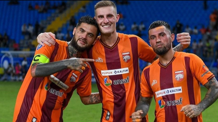 Pemain Borneo FC, Diego Michiels, Leo Gauchi dan Stefano Lilipaly