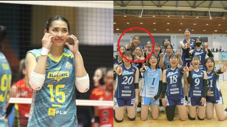 Yolla Yuliana kini main di Liga Jepang bersama Tokyo Sunbeams