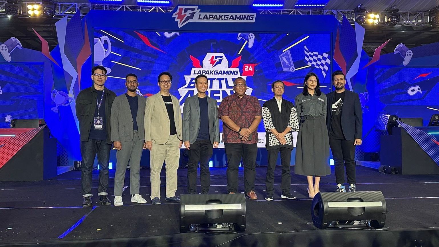 Pembukaan Lapakgaming Battle Arena 2024 di Kartika Expo Center, Balai Kartini, Jakarta, Sabtu (30/11/2024).