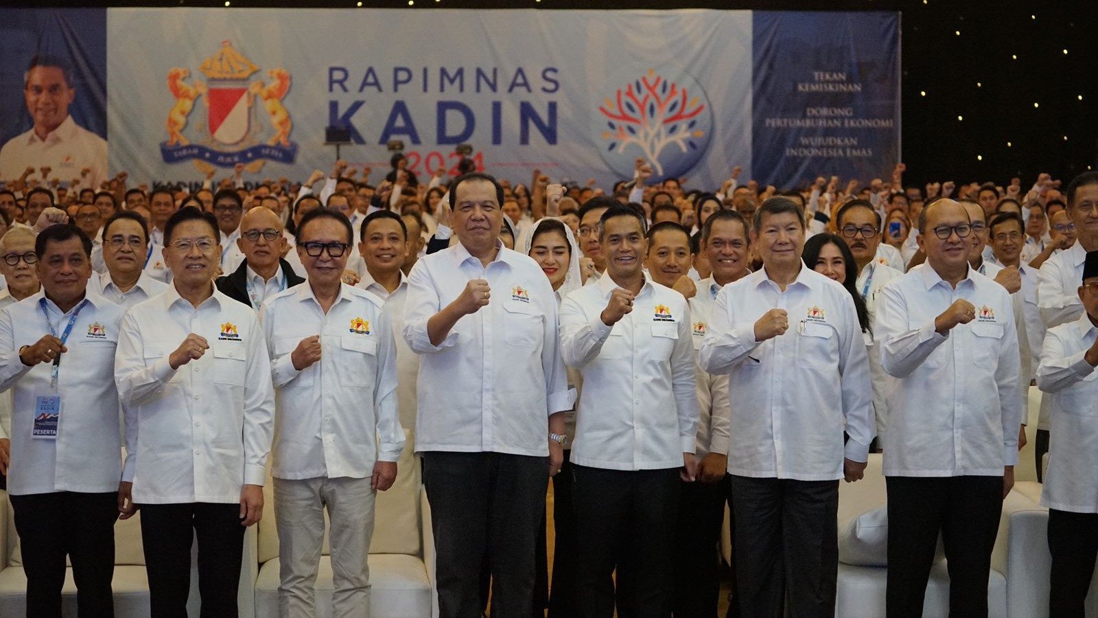 Suasana Rapimnas Kadin 2024, di Hotel Mulia, Minggu (1/12/2024).