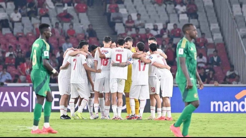 Timnas Indonesia saat berhasil mengalahkan Arab Saudi di putaran ketiga Kualifikasi Piala Dunia 2026 zona Asia.