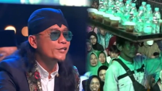 Gus Miftah saat mengolok-olok penjual es teh saat pengajian di Magelang.