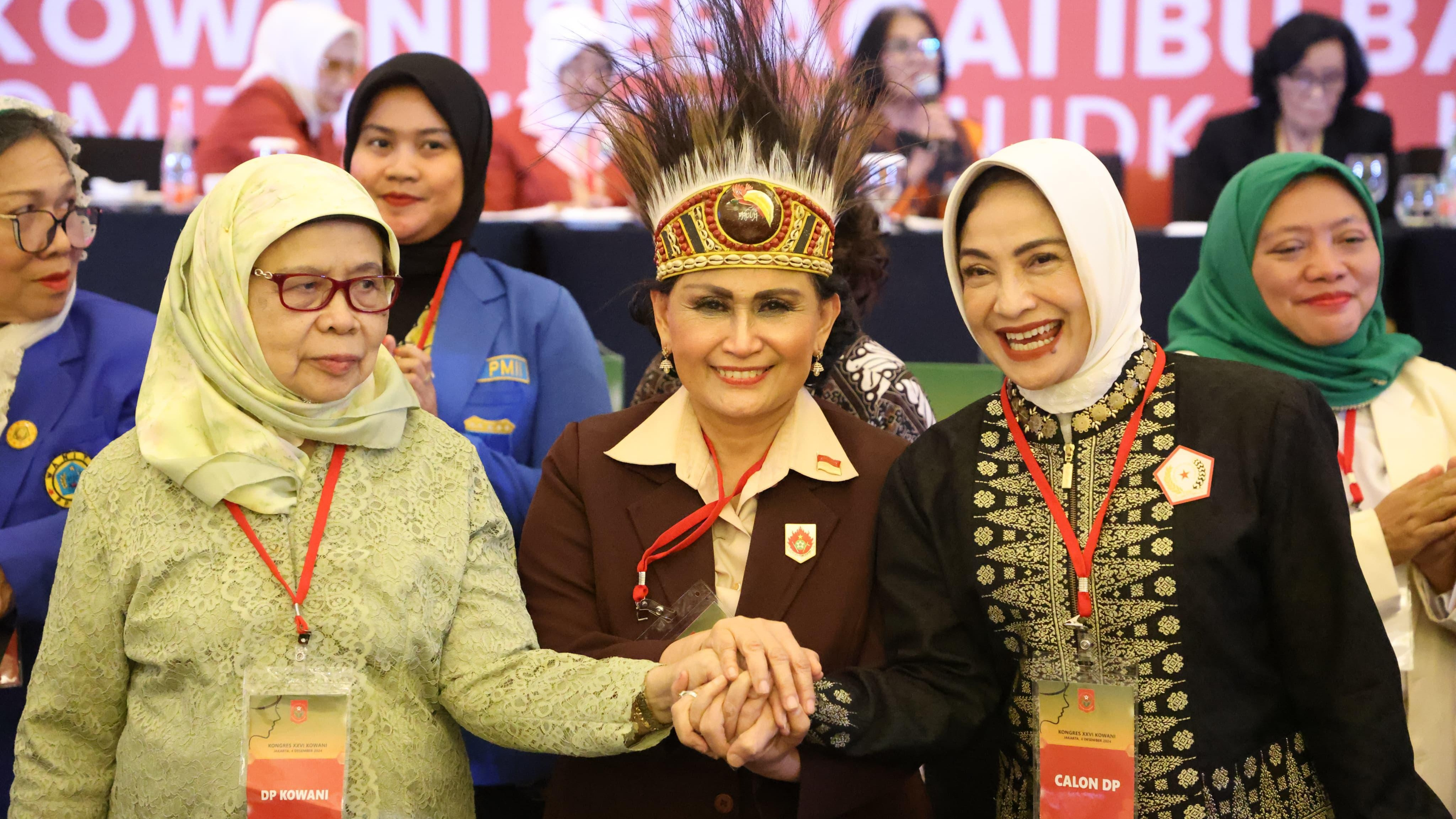 Kongres Wanita Indonesia (KOWANI) mengukir sejarah baru dengan terpilihnya Ibu Nannie Hadi Tjahjanto sebagai Ketua Umum.