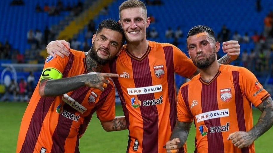 Foto Diego Michiels, Leo Gaucho dan Stefano Lilipaly