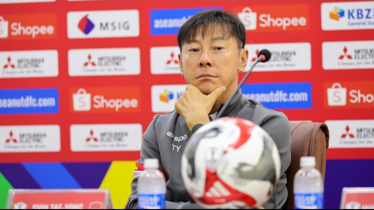 Pelatih Timnas Indonesia, Shin Tae-yong, di Piala AFF 2024