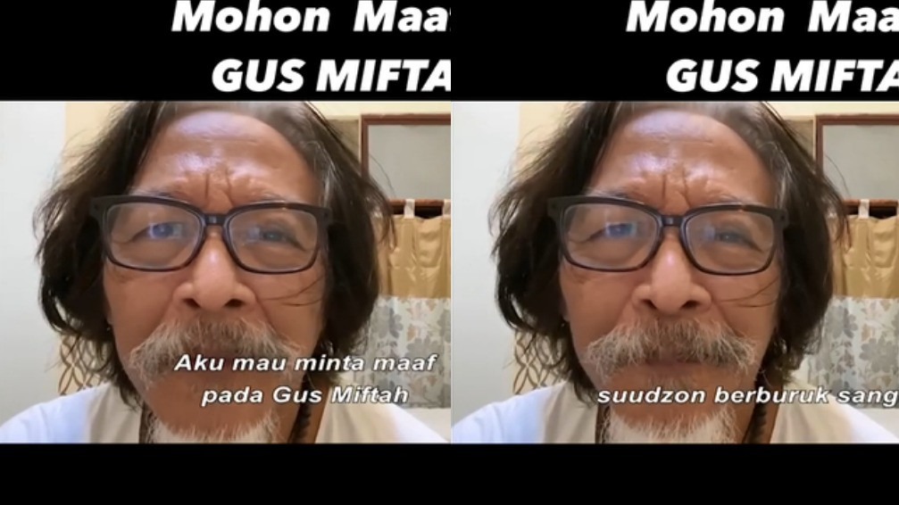 Sujiwo Tejo meminta maaf kepada Gus Miftah