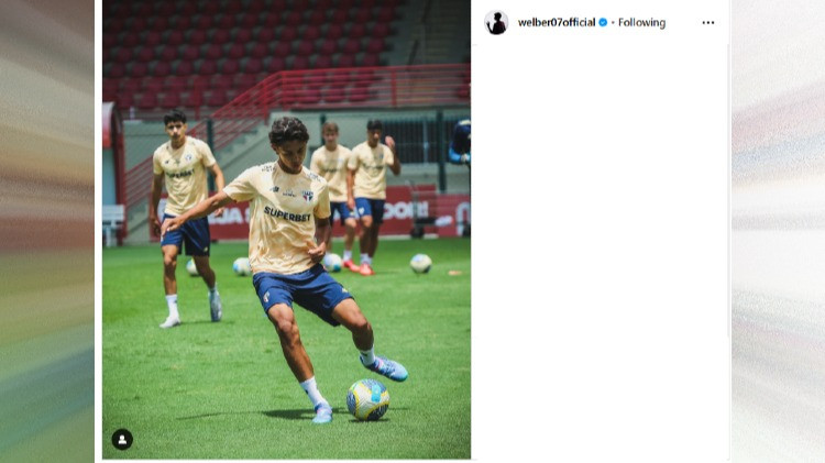 Pemain Timnas Indonesia U-20, Welber Jardim Berlatih di Klub Sao Paulo FC