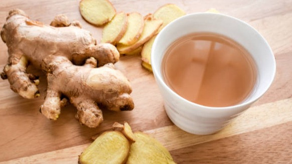 ilustrasi minuman herbal dari jahe