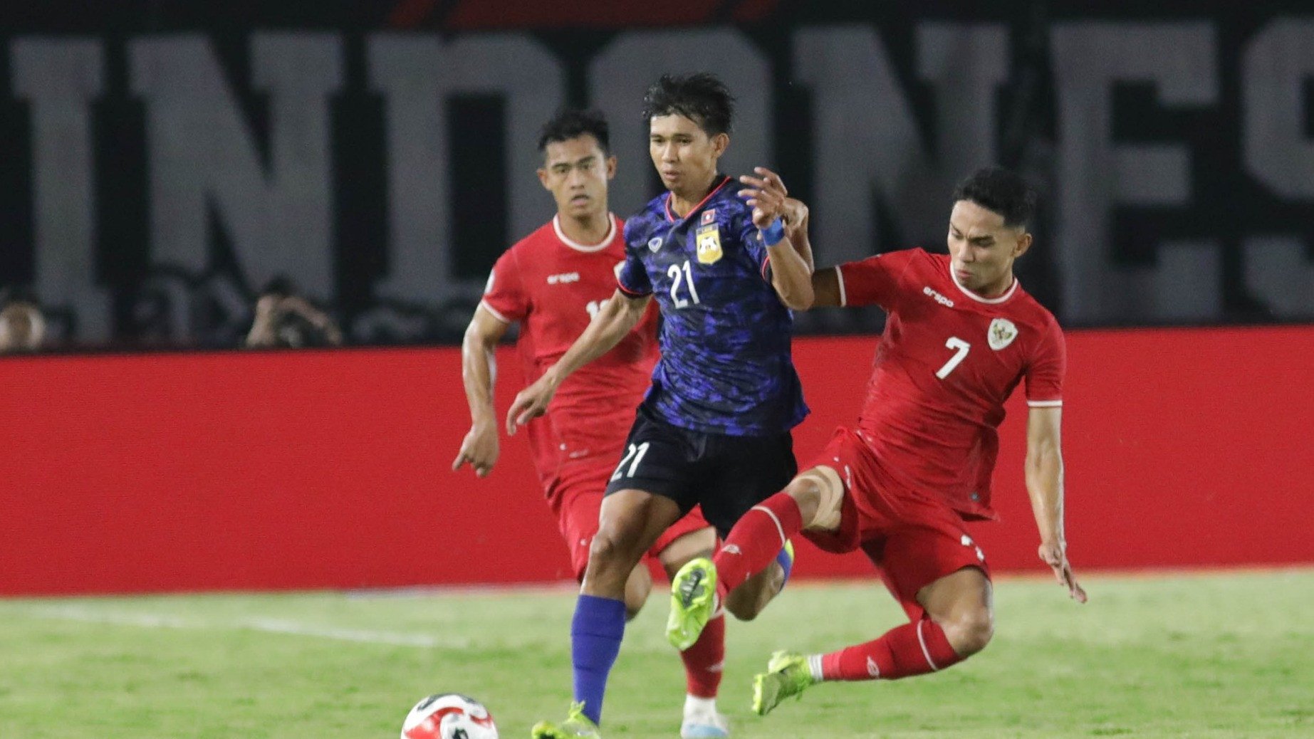 Marselino Ferdinan di Laga Timnas Indonesia Vs Laos