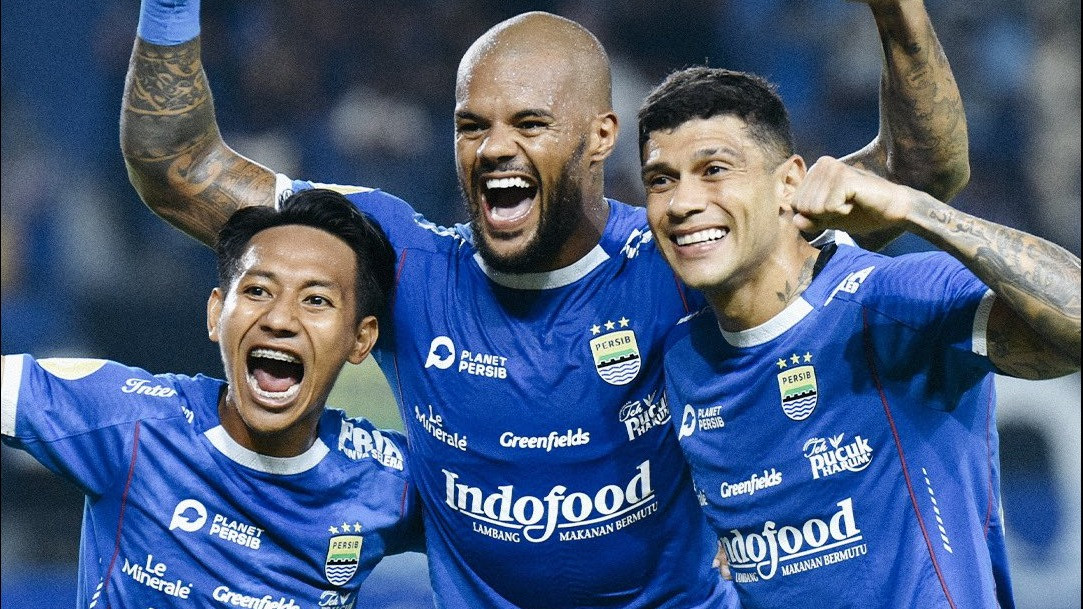 Selebrasi Pemain Persib di Liga 1