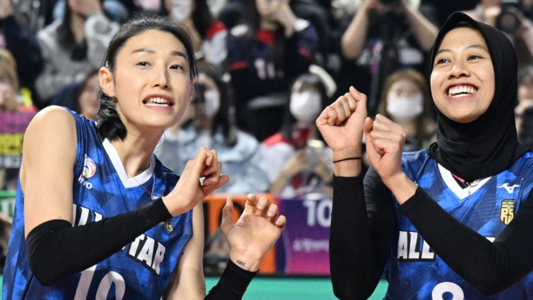 Momen Kim Yeon-koung dan Megawati Hangestri di All Star V league musim lalu