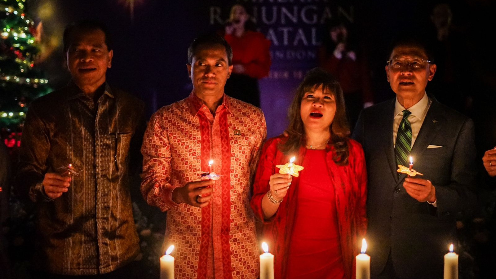 Ketum Kadin, Anindya Bakrie dalam acara Malam Renungan Natal Kadin Indonesia di Hotel Aryaduta, Senin (16/12/2024)