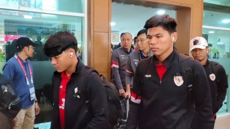 Para pemain Timnas Indonesia tiba di Solo sebelum hadapi Filipina