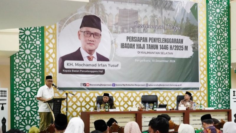 Ketua Badan Penyelenggara Haji (BPH) KH Mochamad Irfan Yusuf apresiasi rekrutmen calon petugas haji 2025 di Kalsel