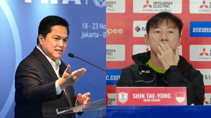 Erick Thohir dan Shin Tae-yong