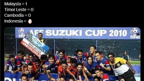 Netizen Malaysia kembali singgung trofi juara Piala AFF