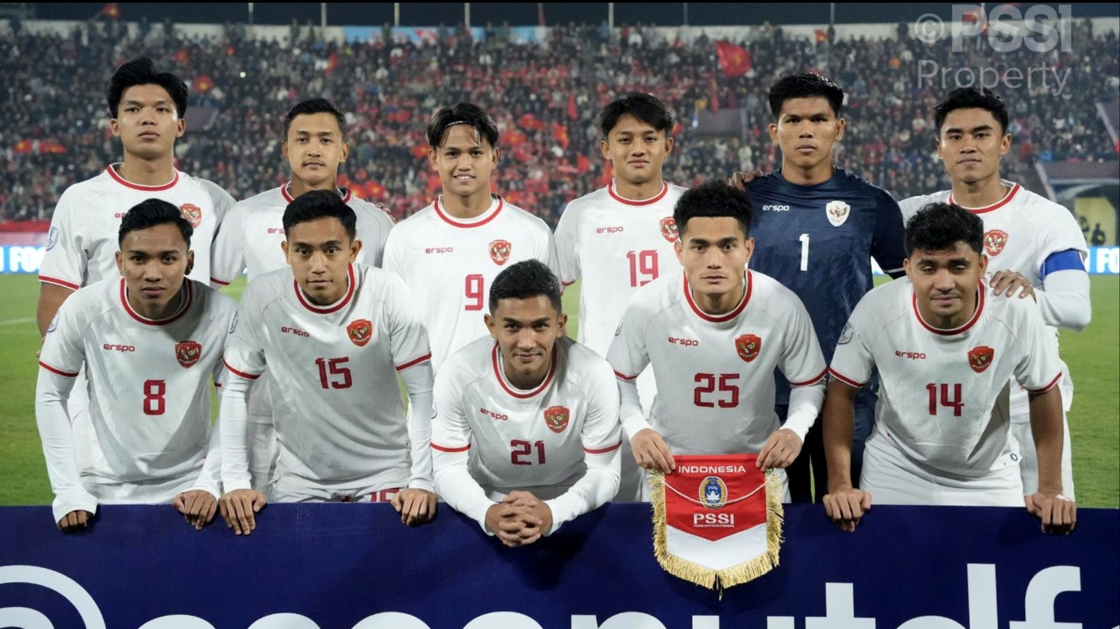 Skuad timnas Indonesia yang berlaga di turnamen Piala AFF 2024.