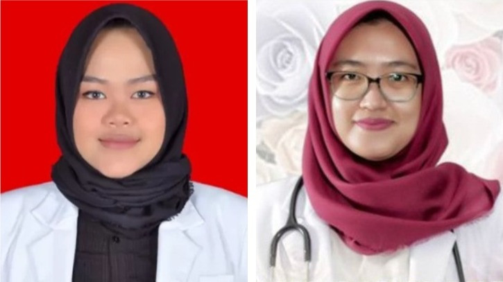 Kolase dr Zara Yupita Azra dan dr Aulia Risma Lestari mahasiswi PPDS Undip yang diduga bunuh diri