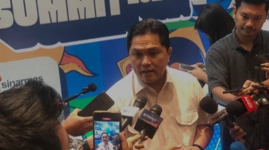 Ketum PSSI Erick Thohir membahas pertemuannya dengan Shin Tae-yong