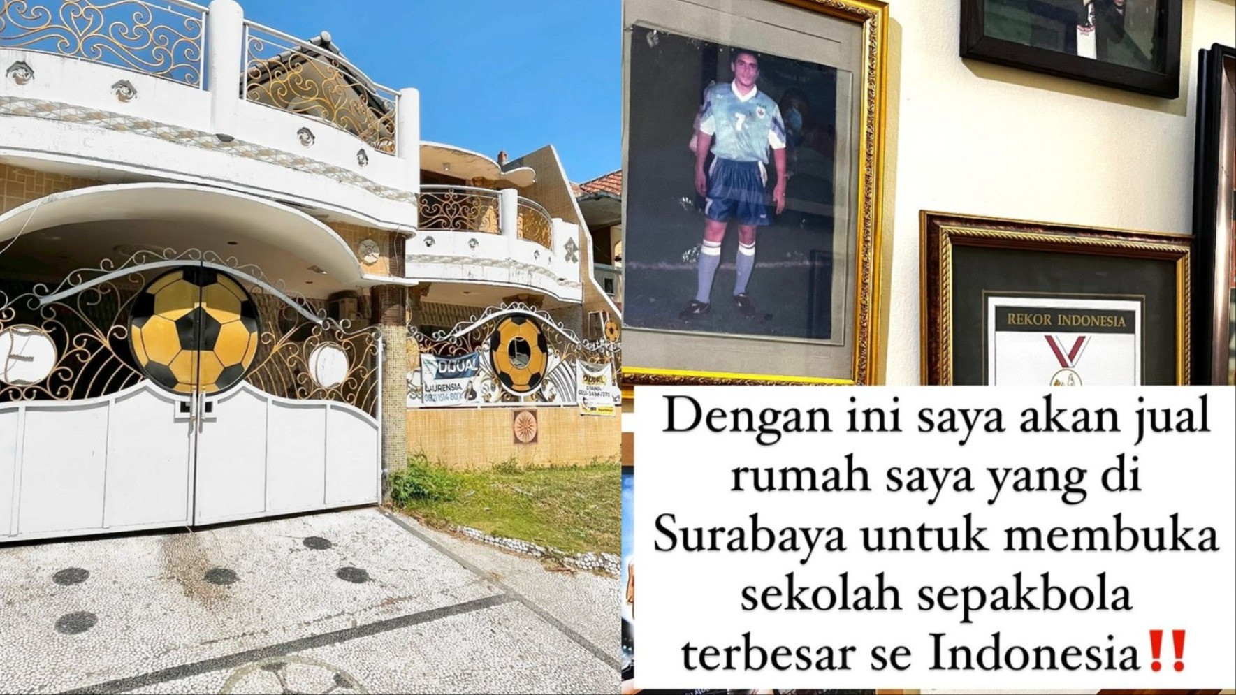 Semangat Wujudkan Mimpi Sang Ayah, Mantan Pemain Timnas Indonesia yang Mualaf Ini Rela Menjual Rumah untuk Bangun ....