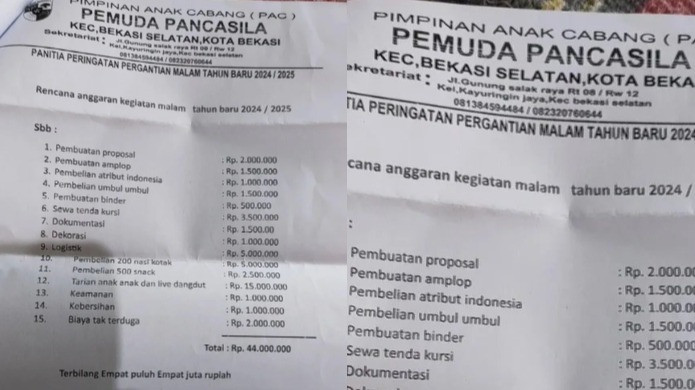 Viral Ormas Sebar Proposal Minta Dana Tahun Baru Capai Rp44 Juta, Ini Kata Polisi