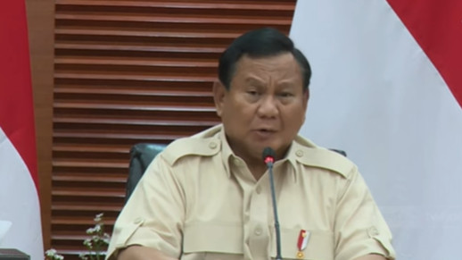 Presiden Prabowo Subianto dalam konferensi pers terkait PPN 12 persen di kantor Kementerian Keuangan, Selasa (31/12/2024).