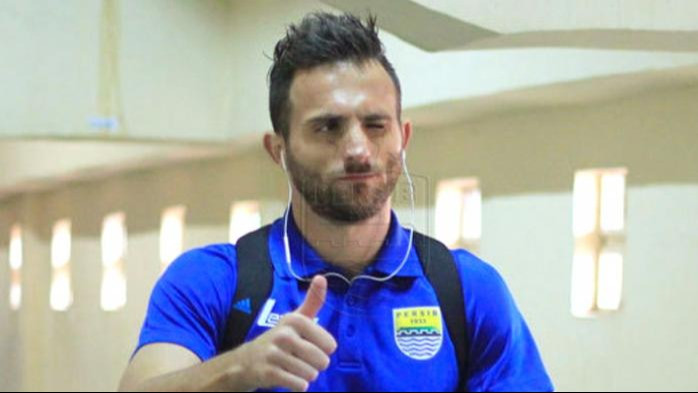 Mantan penyerang Timnas Indonesia, Ilija Spasojevic saat berseragam Persib Bandung