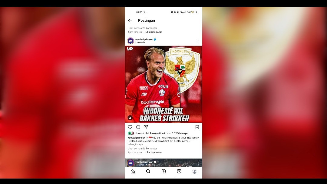 Media Belanda sebut Mitchel Bakker bisa jadi amunisi tambahan untuk Timnas Indonesia