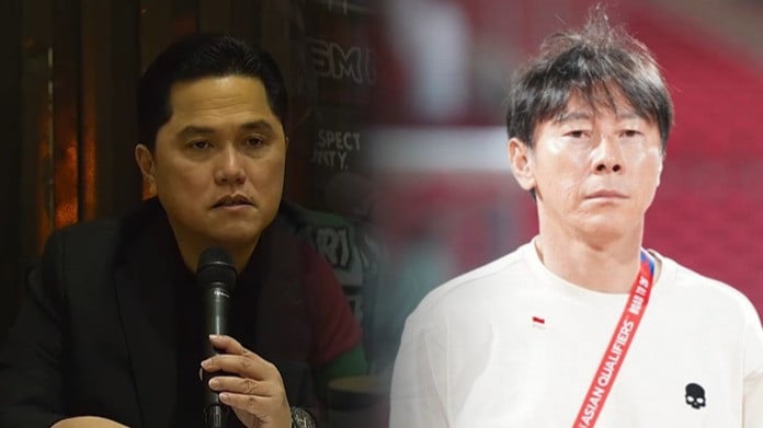 Erick Thohir dan Shin Tae-yong