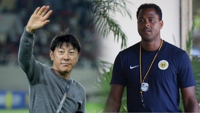 Shin Tae-yong dan Patrick Kluivert, calon pelatih baru timnas Indonesia.