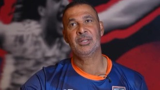 Legenda sepak bola Belanda, Ruud Gullit.